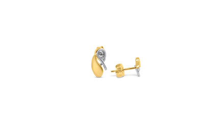 oorstekers 18kt goud bi-color - 30-00339-0072