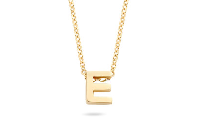 Blush - Halsketting met letter in 14kt geel goud - 3155YGO-E