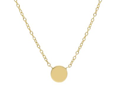 Halsketting met plaatje in 18kt geel goud - 228468 Halsketting met plaatje in 18kt geel goud - 228468