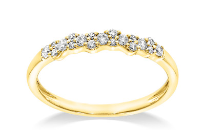 Ring in 18kt geel goud met briljant - SR013