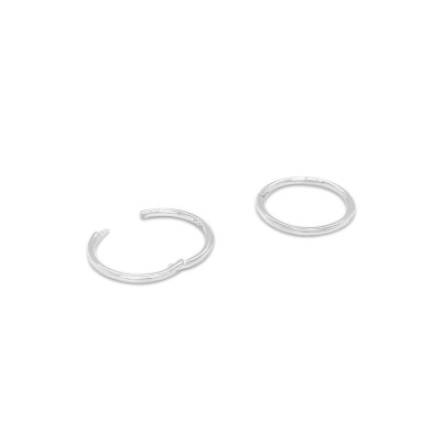 Creolen 14kt wit goud - 37-00398-0055 Creolen 14kt wit goud - 37-00398-0055
