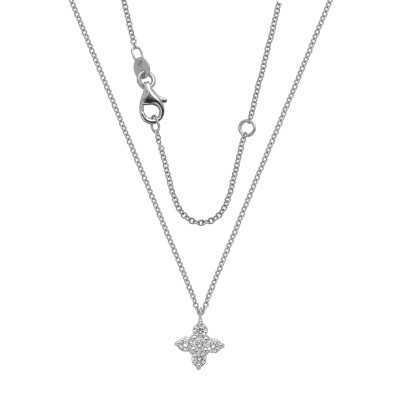 Collier 18kt wit goud met briljant -TP2 Collier 18kt wit goud met briljant -TP2