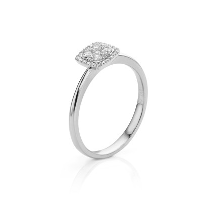Solitair - verlovingsring - 18kt wit goud met briljant - RWL1326W Solitair - verlovingsring - 18kt wit goud met briljant - RWL1326W