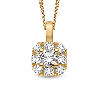 The Flanders Collection - Halsketting met hanger in 18kt geel goud met flanders briljant - 237 The Flanders Collection - Halsketting met hanger in 18kt geel goud met flanders briljant - 237