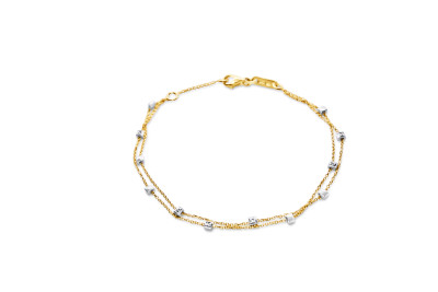 Armband in 18kt wit en geel goud - B11A11013B/2 Armband in 18kt wit en geel goud - B11A11013B/2