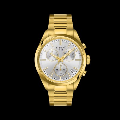 Tissot - Pr100 chronograaf goudkleurig - T150.417.33.031.00 Tissot - Pr100 chronograaf goudkleurig - T150.417.33.031.00