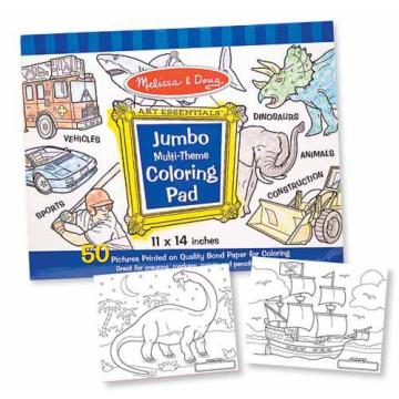 M&D Jumbo Coloring Pad- blue