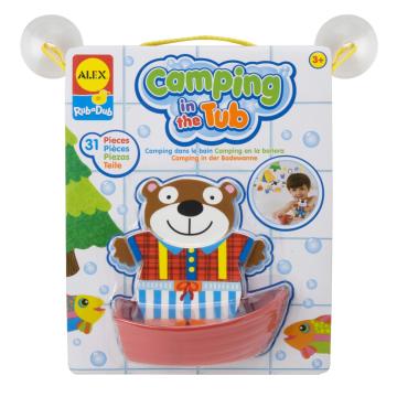 Alex Camping in the Tub Stickers