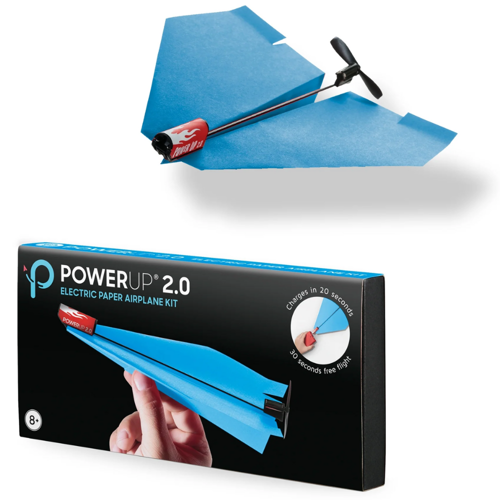 PUT500-002B ELETRIC PAPER AIRPLANE KIT: BLUE