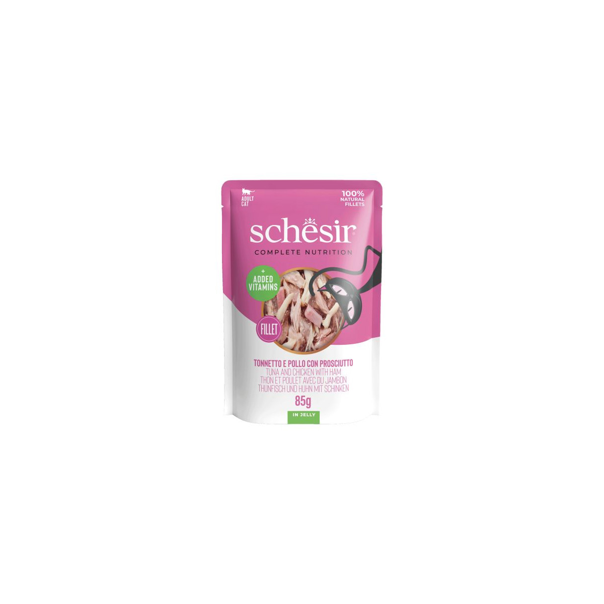 Schesir Pouch Kat Tuna & Chicken with Ham