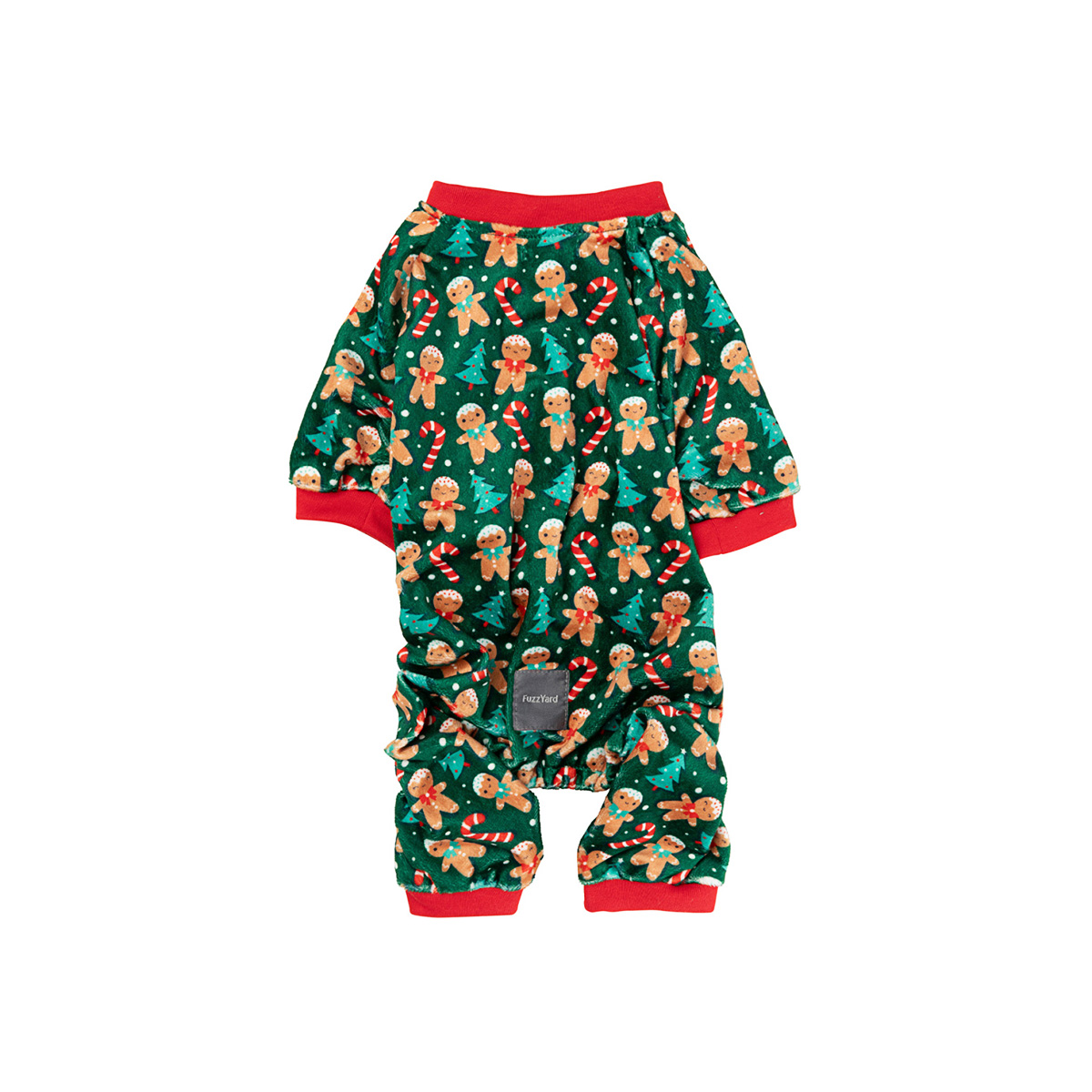 Fuzzyard Hondenpyjama Kerst Jolly Gingerbread