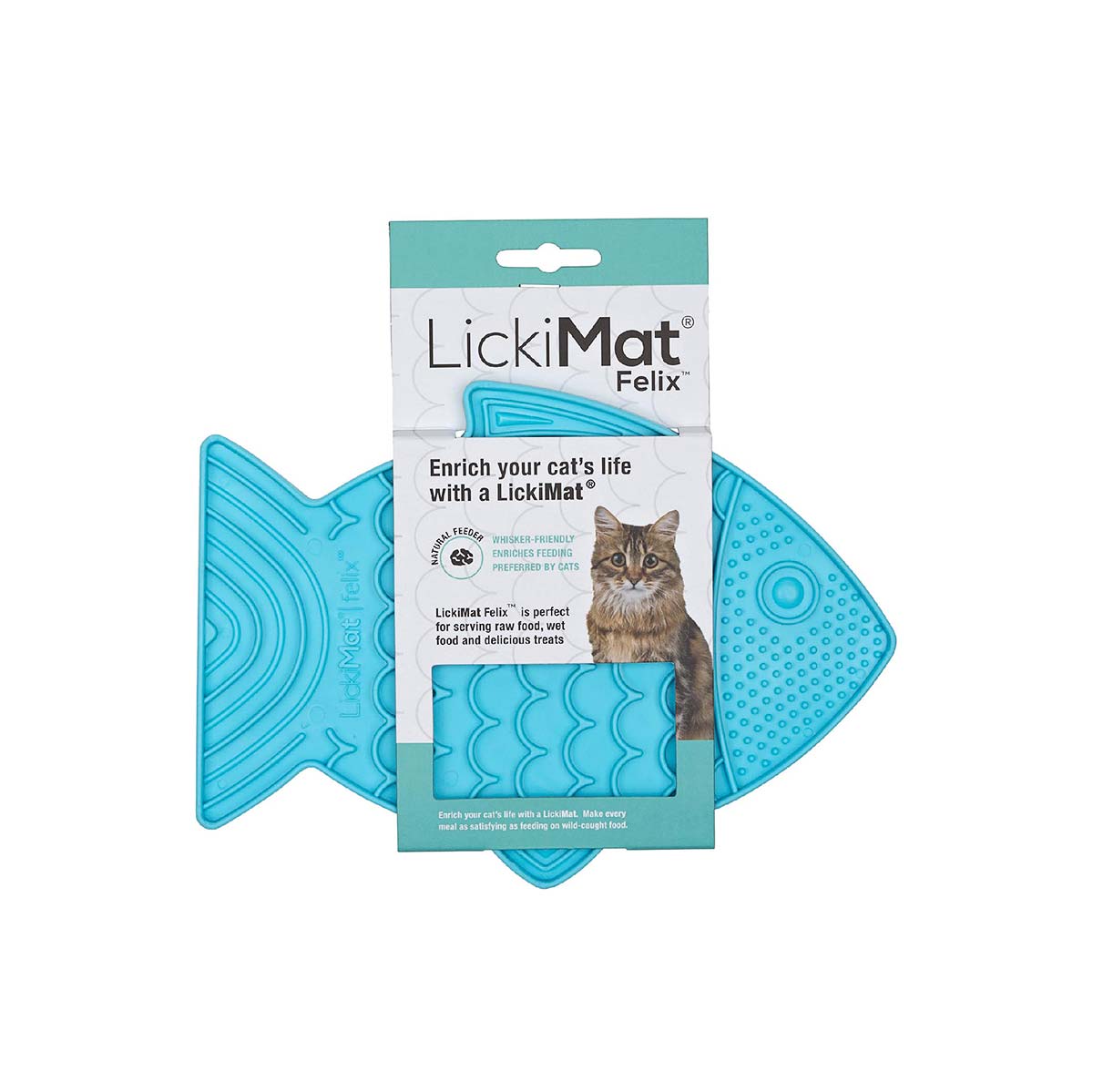 LickiMat Katten Likmat Felix Turquoise
