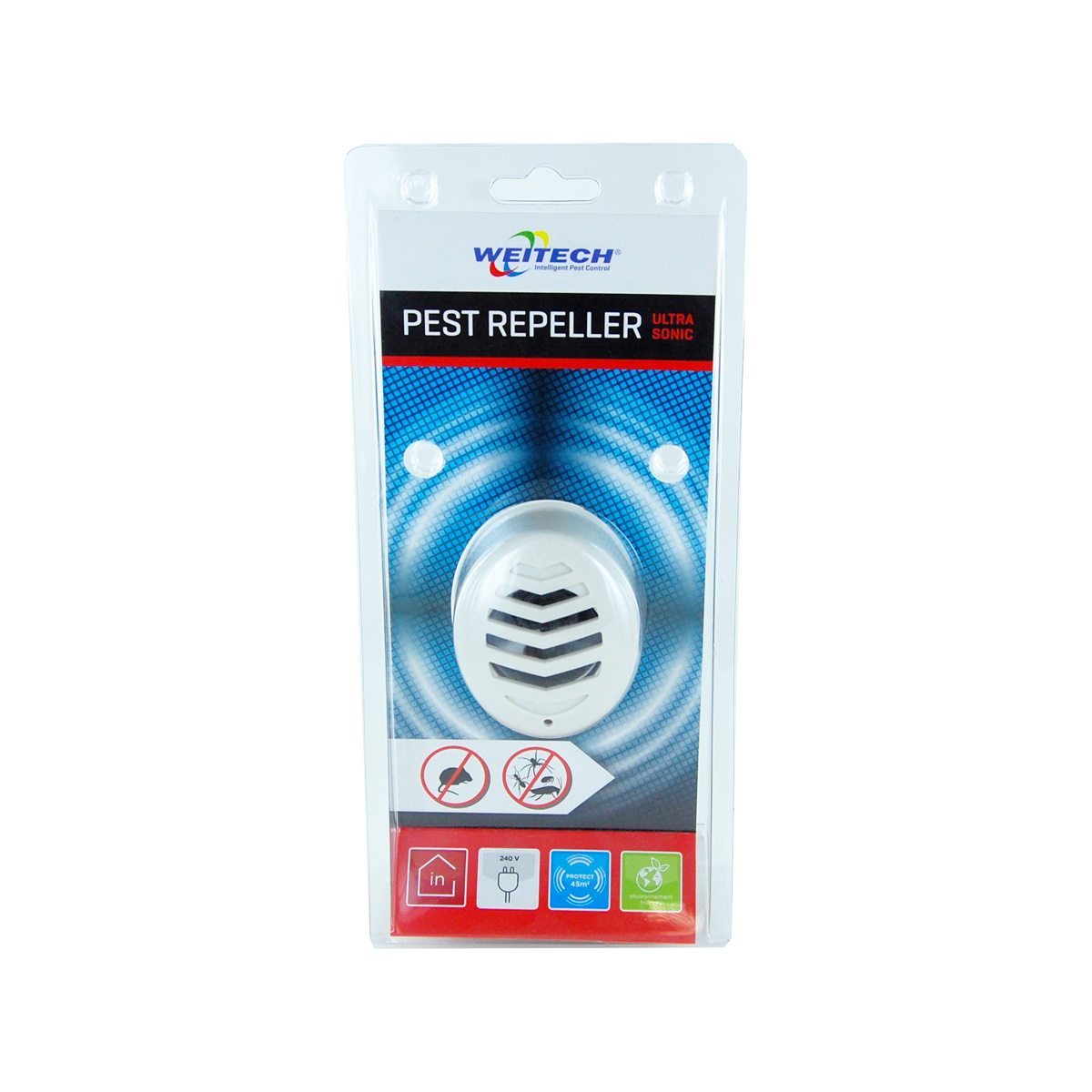Weitech Pest Repeller Ultrasonic 45m2 1 Stuk