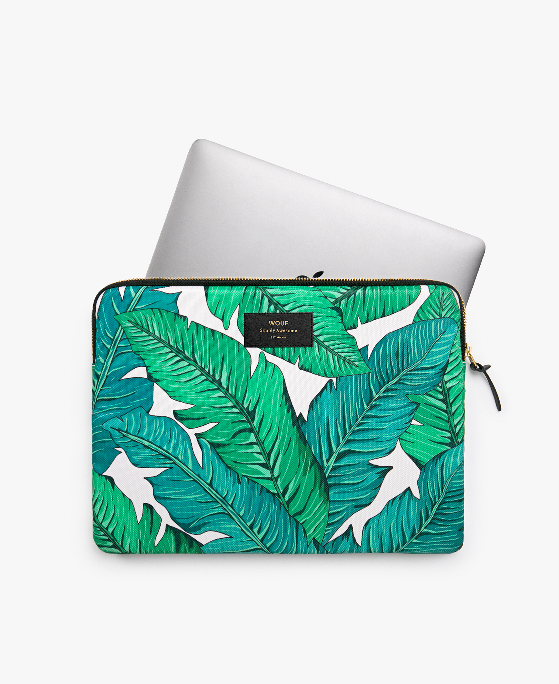 Wouf Laptop Sleeve 13" Tropical detail