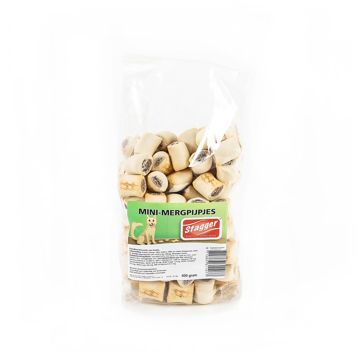 Stagger Hondensnacks Mini Mergpijpjes