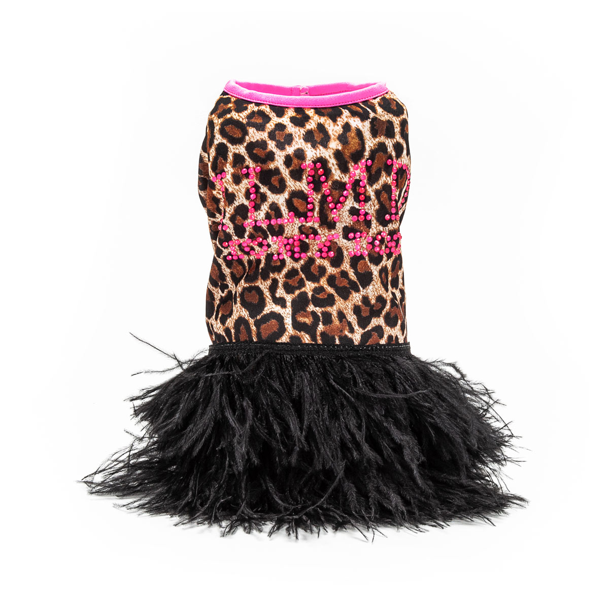 I Love My Dog Hondenjurk Leopard Pink