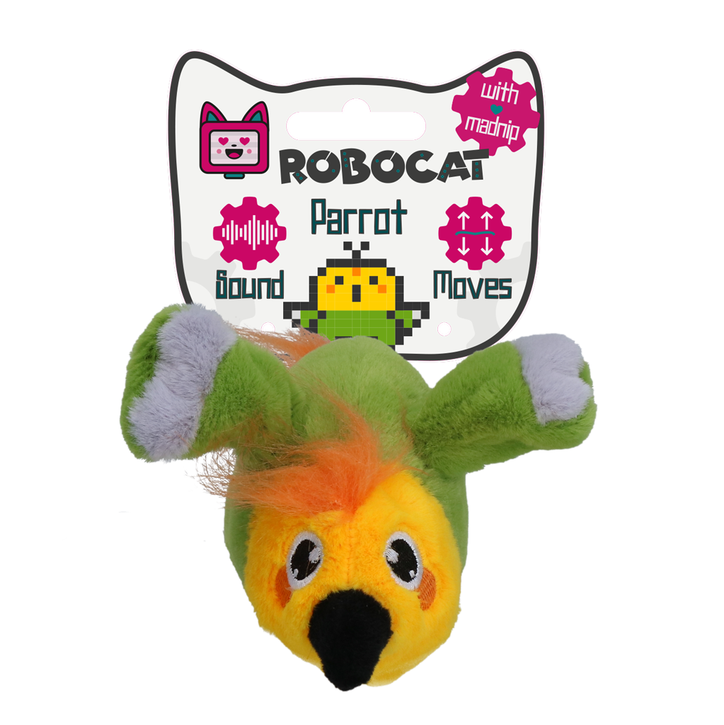 Robocat Kattenspeelgoed Papegaai