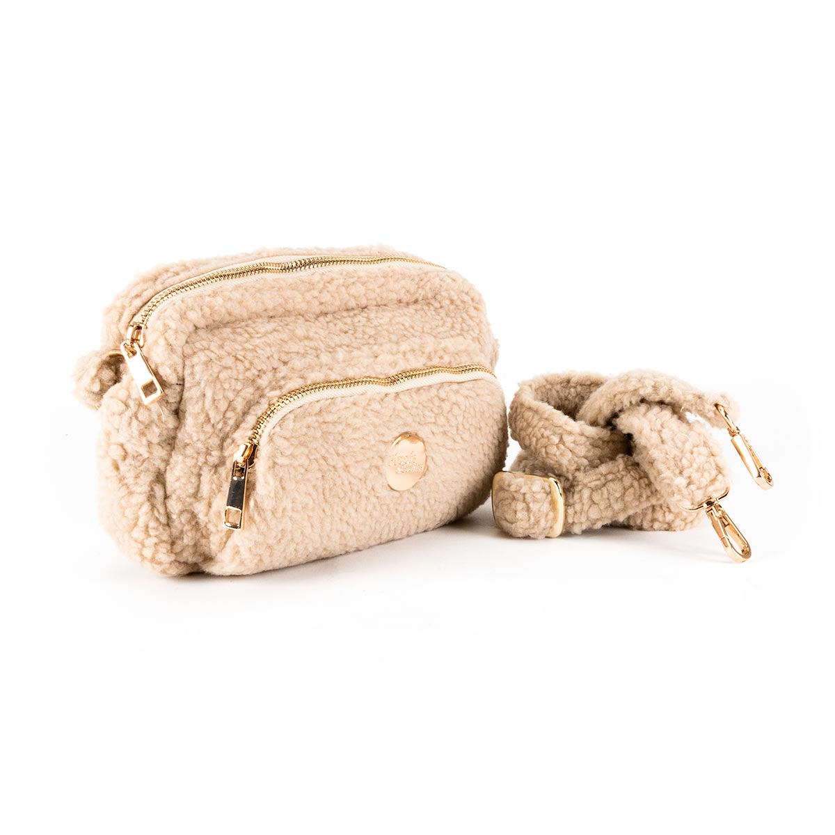 Floofs and Cookies Hondentraining Opbergtas Teddy Beige