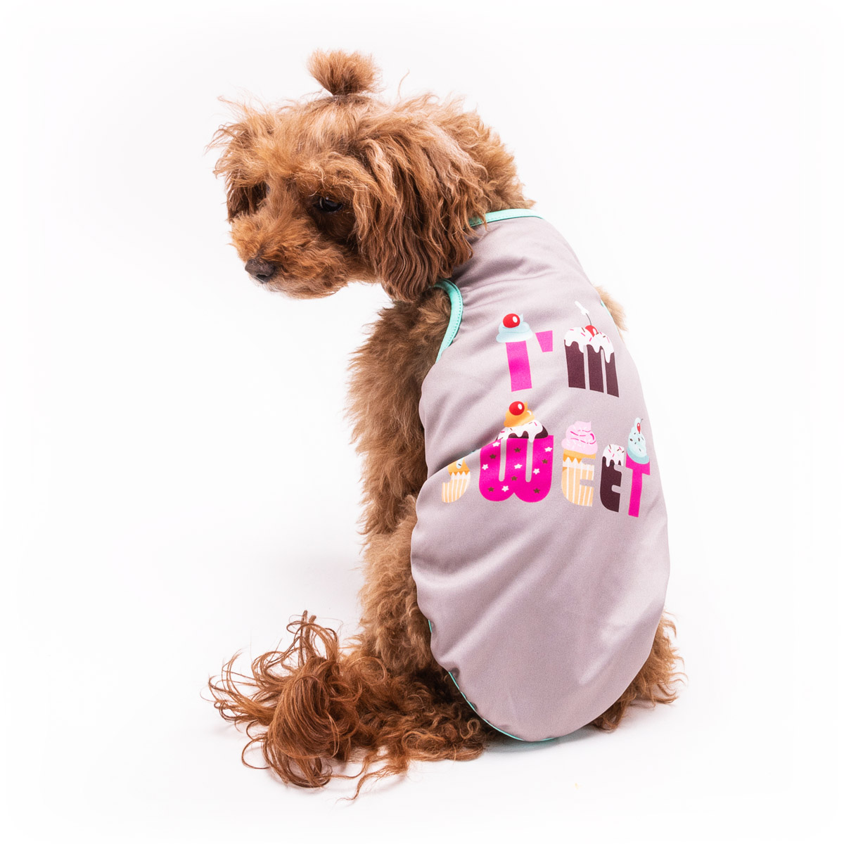 I Love My Dog Hondenshirt Sparkling Warm Sand Beige
