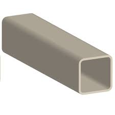 1 1/2" x 1 1/2" x 96" Tan Vinyl Hollow Picket