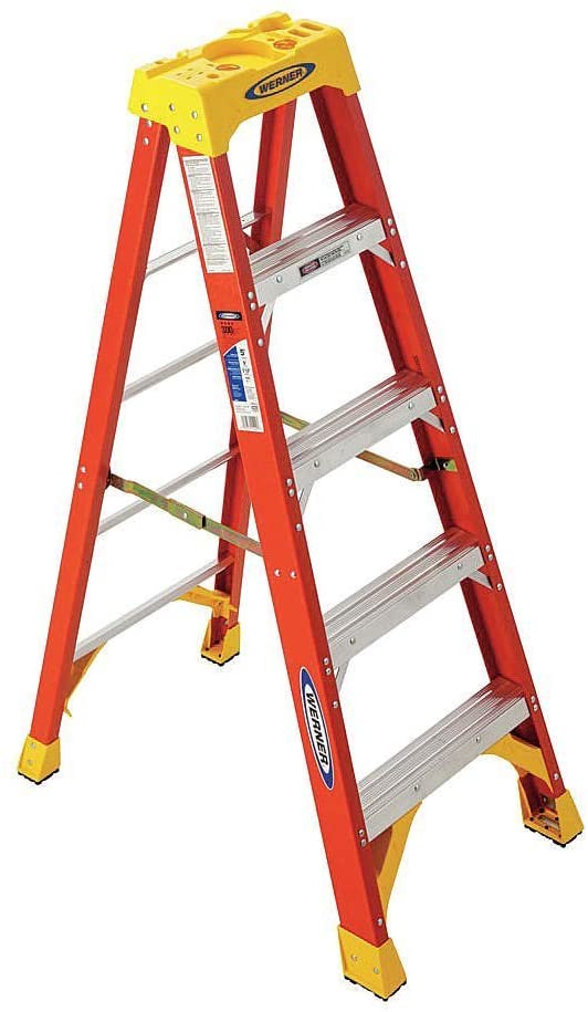 5 foot fiberglass step ladder Werner