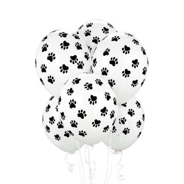 Funky Dogs Hondenverjaardag Ballonnen Latex Paws