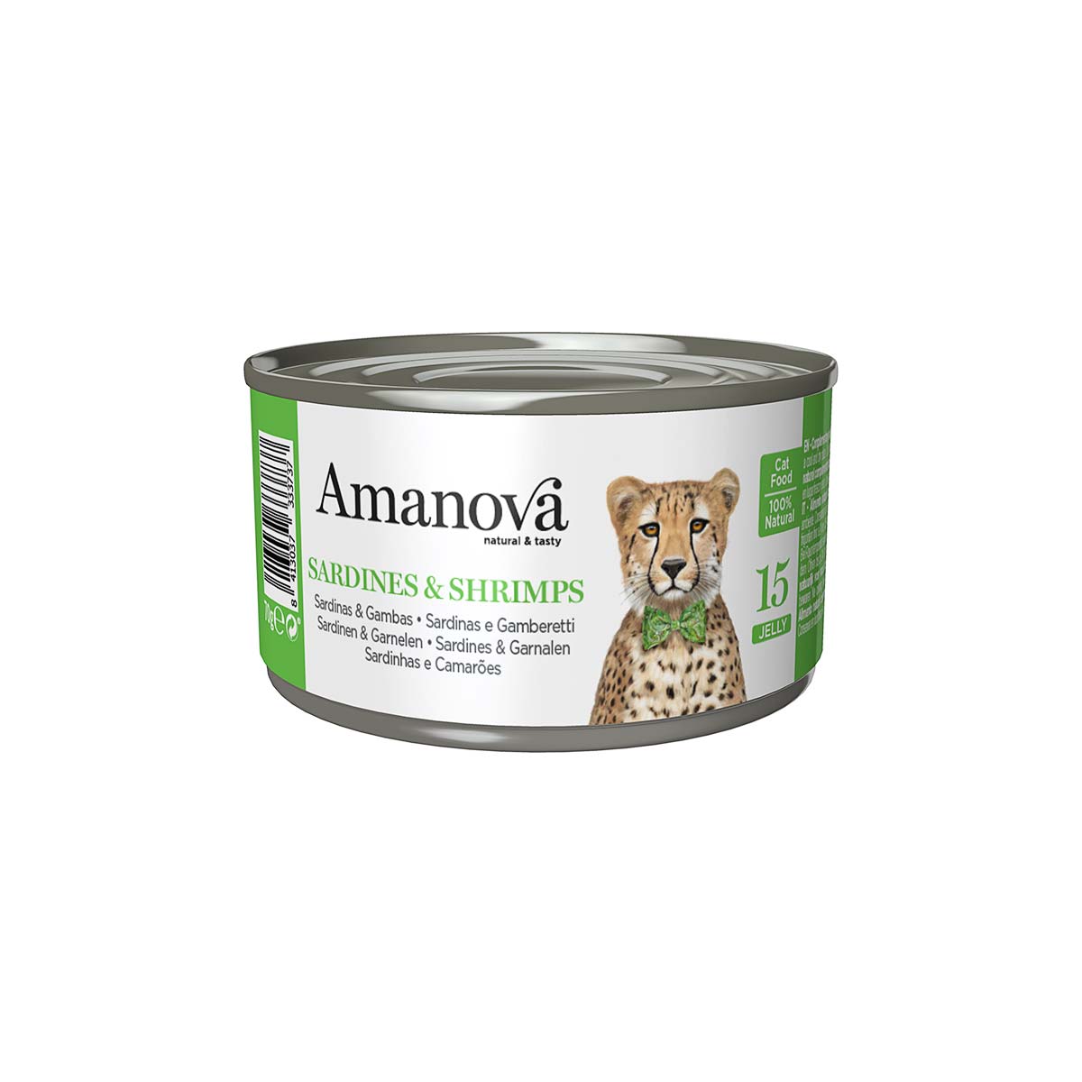 Amanova Blikvoeding Kat Sardine & Shrimps