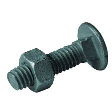 3/8" x 2" Carriage Bolt W/Nut Green
