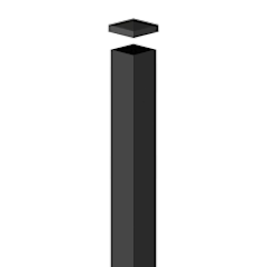 2 1/2" x 102" Line Post Black