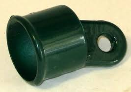 1 3/8" Aluminum Rail End Green