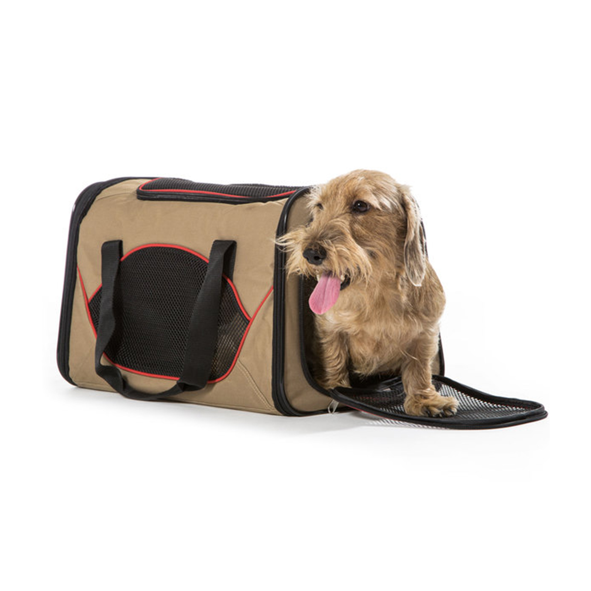 Hunter Hondentas Kansas Beige & Rood
