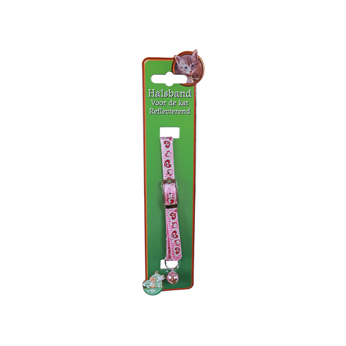 Gebr. De Boon Kattenhalsband Reflecterend Hartje Roze