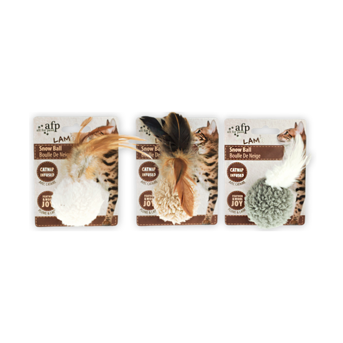 AFP Kattenspeelgoed Lambswool Snow Ball