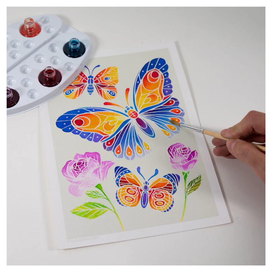 Aquarellum Jr - Butterflies & Flowers