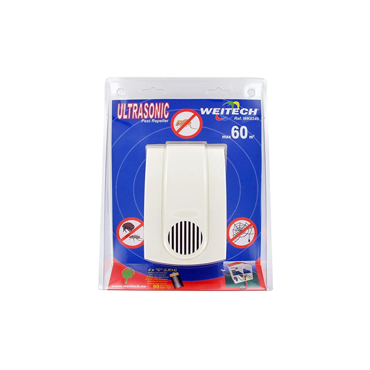 Weitech Pest Repeller Ultrasonic WK240 60m2