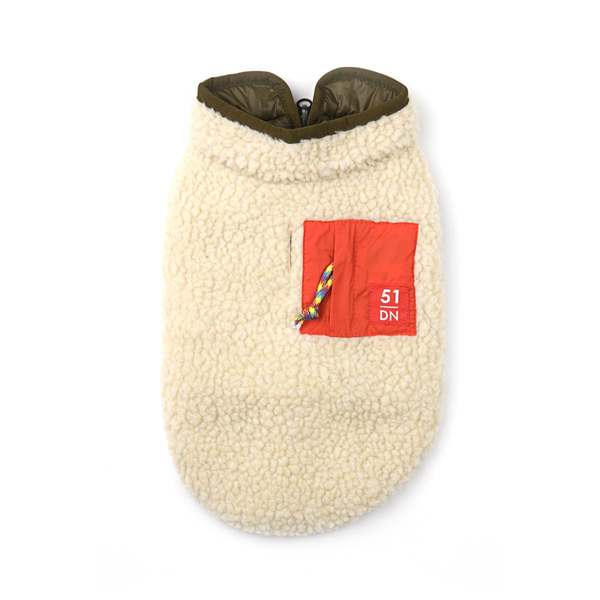 51DN Hondenjas Jules Beige/Olive