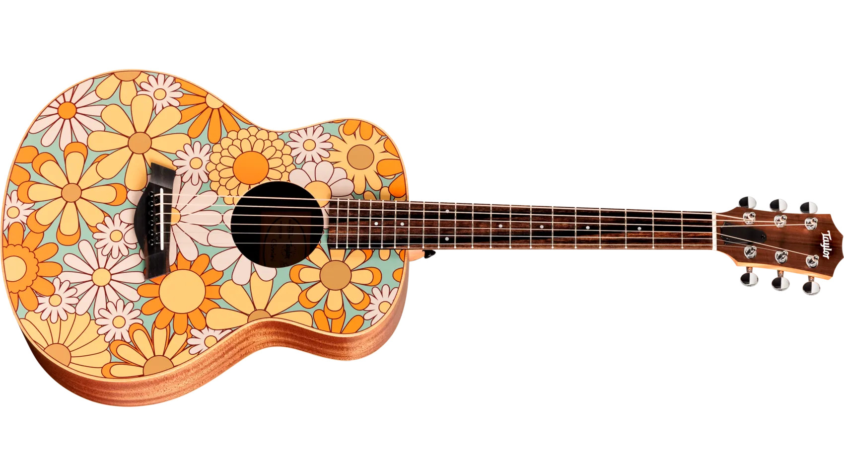 Taylor GS Mini-e Special Edition Floral Blue Acoustic Guitar