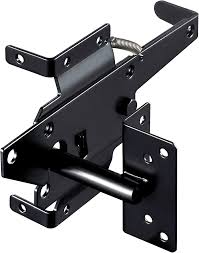 Vinyl Fence Slim Line SS Post Latch Black