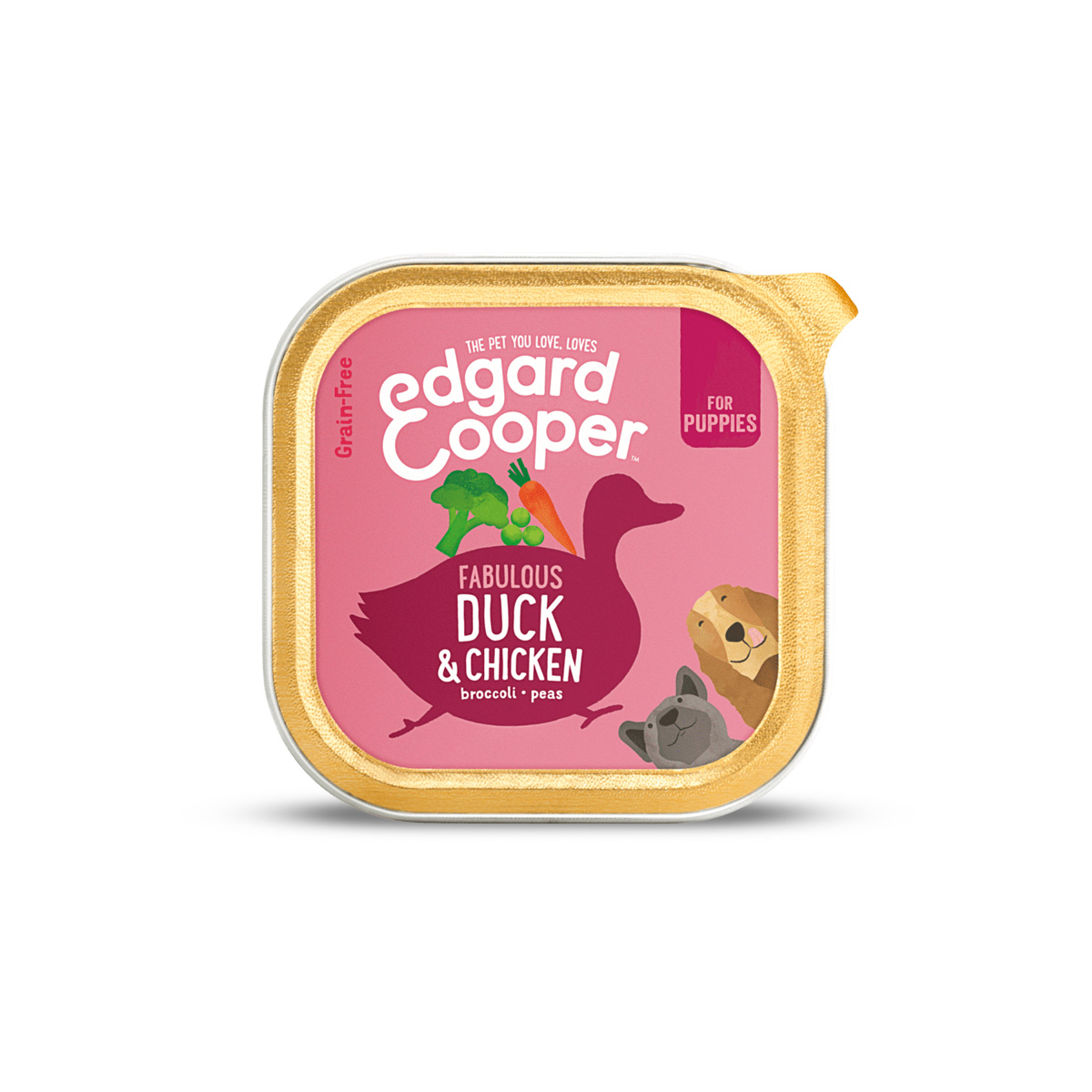Edgard & Cooper Kuipje Hond Duck & Chicken Puppy