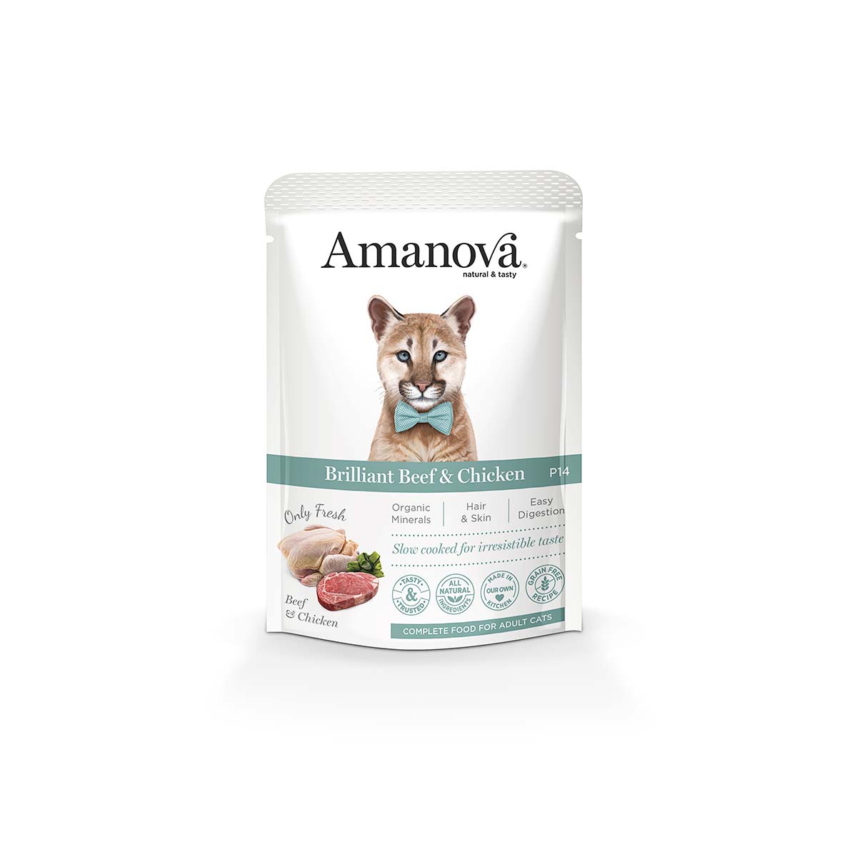 Amanova Pouch Kat Brilliant Beef & Chicken