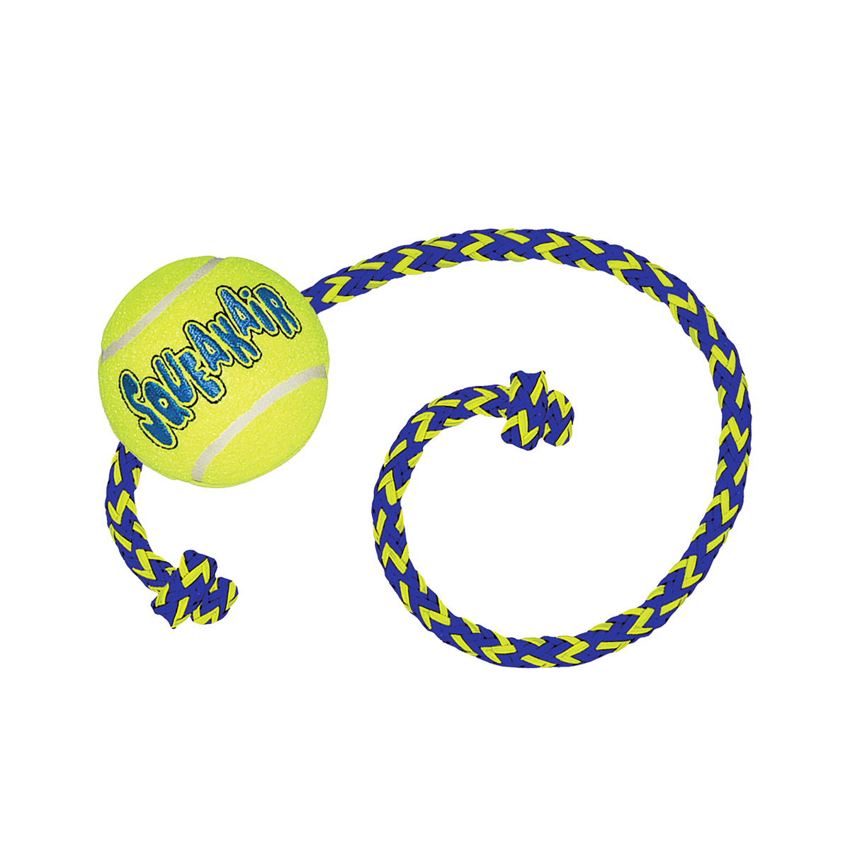 KONG Hondenspeelgoed Tennisbal Squeakair Met Touw & Piep