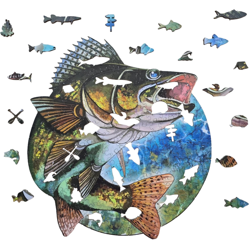 Art Factory Wooden Puzzle - Walleye