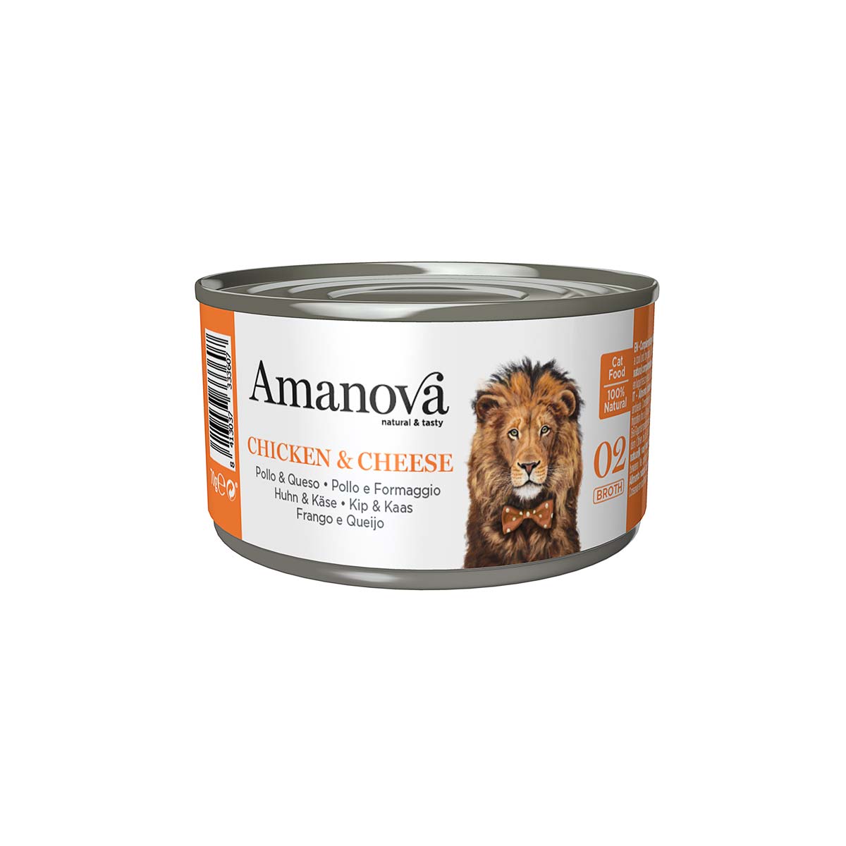 Amanova Blikvoeding Kat Chicken & Cheese
