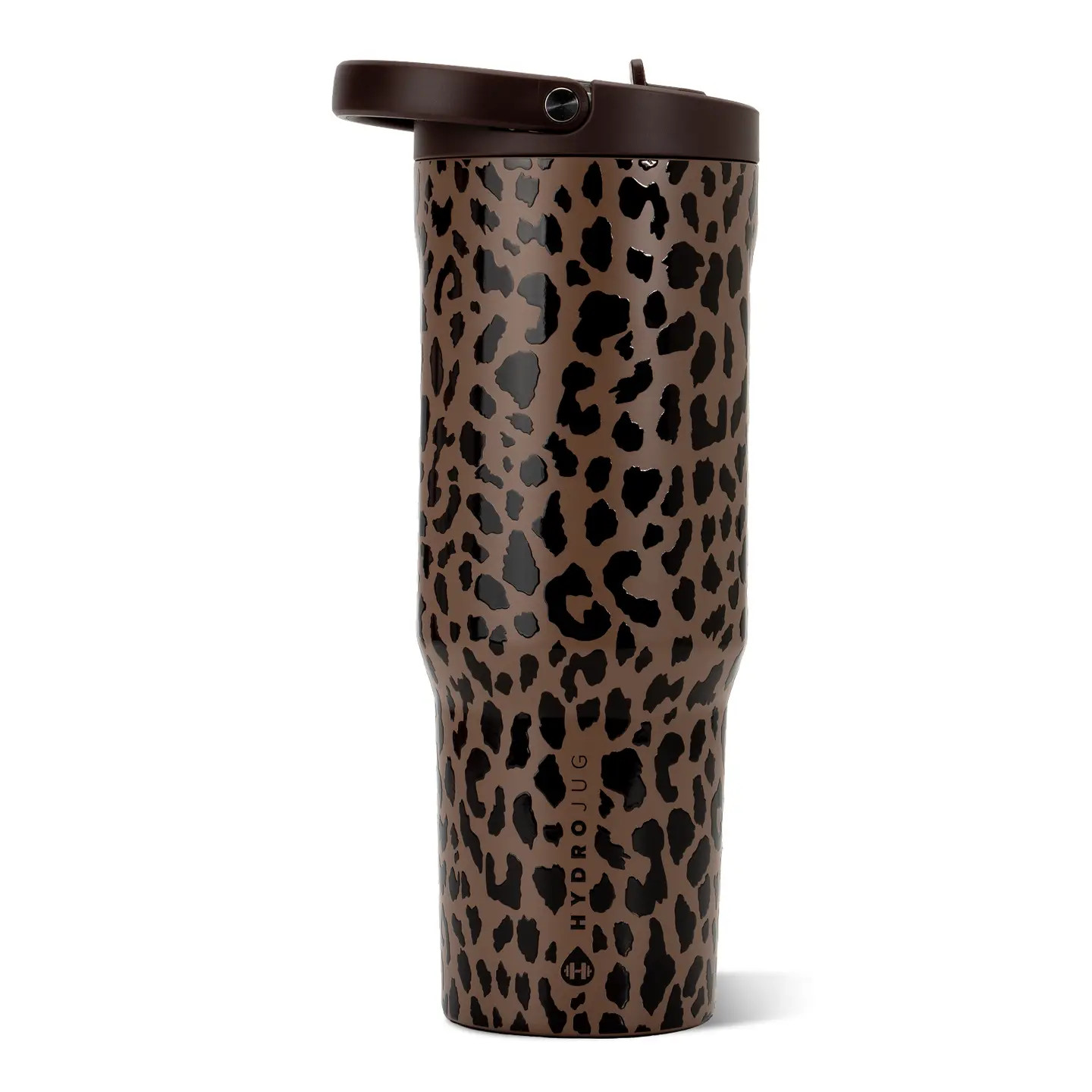 Brown Leopard HydroJug 40 oz Sport Water Botle