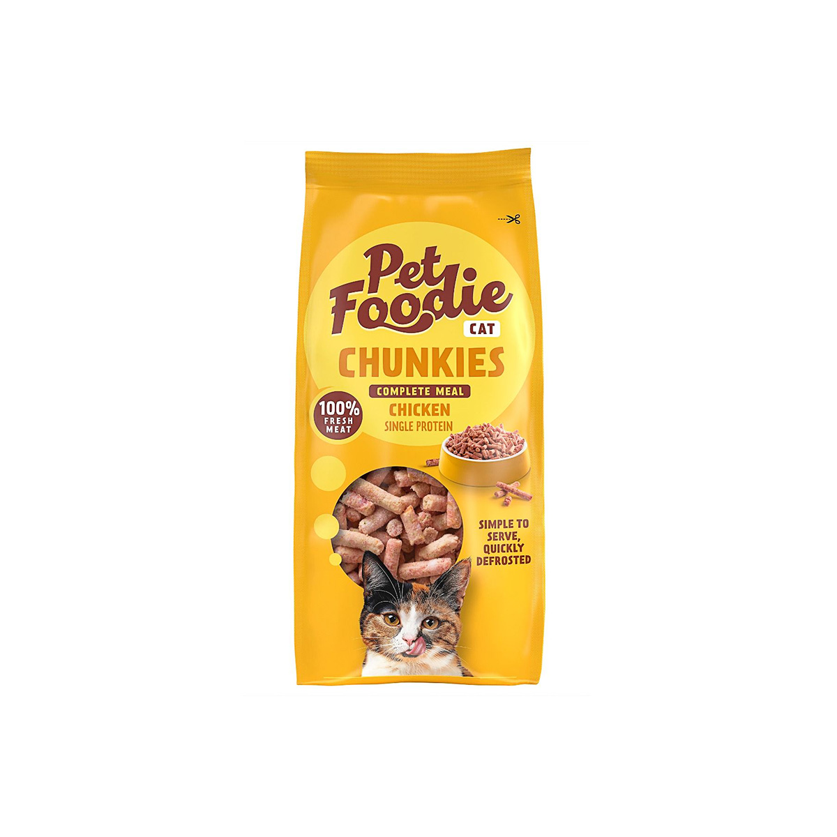 PetFoodie Vers Vlees Chunkies Kat Chicken