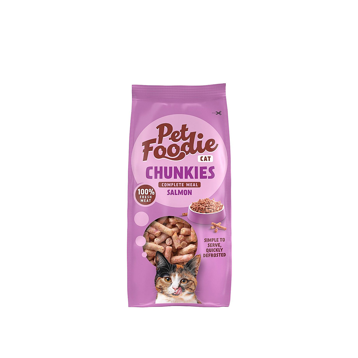 PetFoodie Vers Vlees Chunkies Kat Salmon