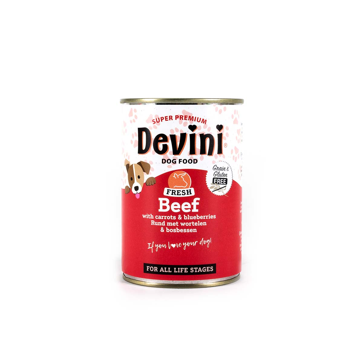 Devini Blikvoeding Hond Beef