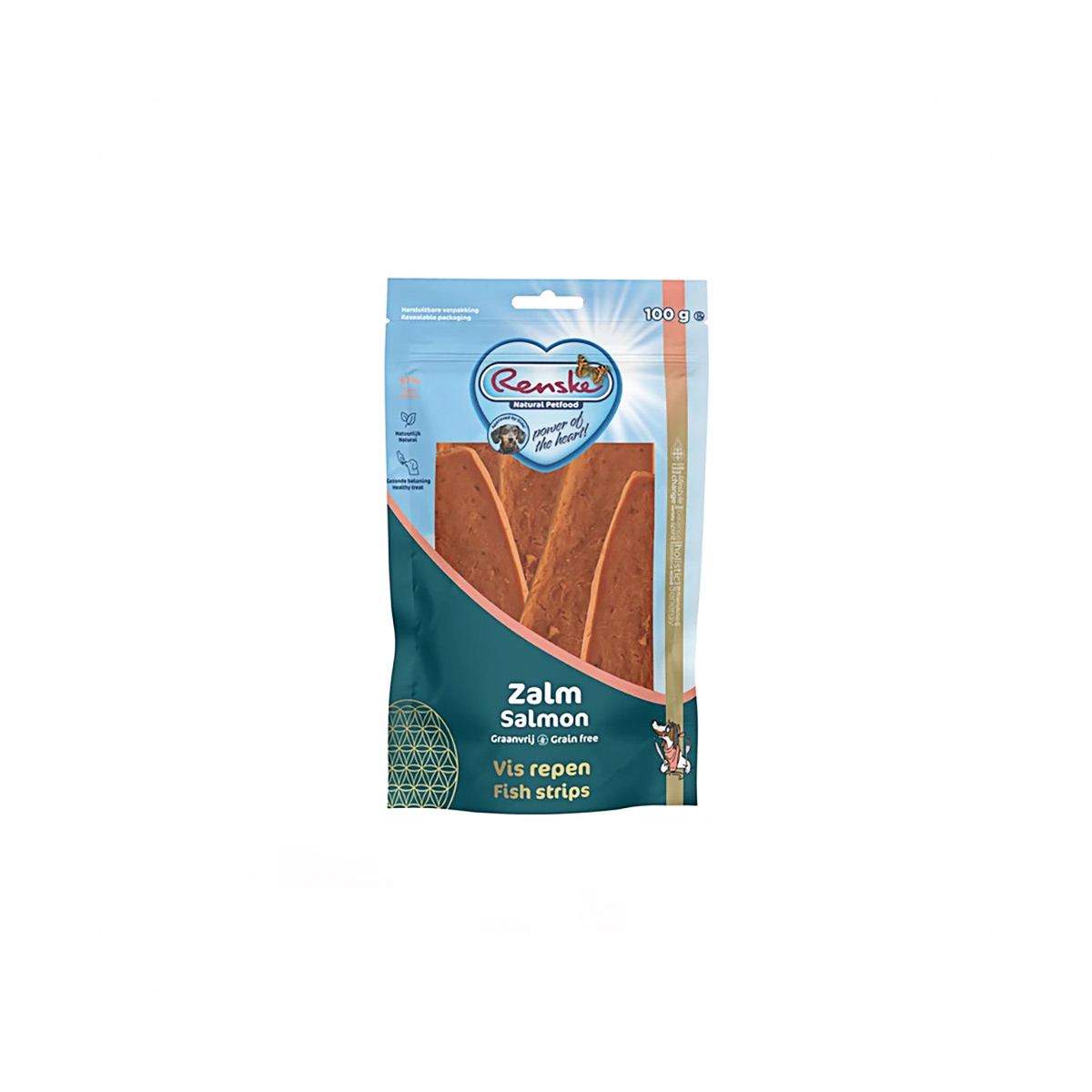 Renske Hondensnacks Vleesrepen Zalm