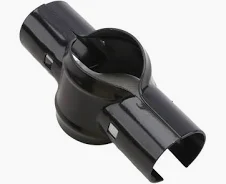 2 3/8" x 1 5/8" Line Rail Clamp Black