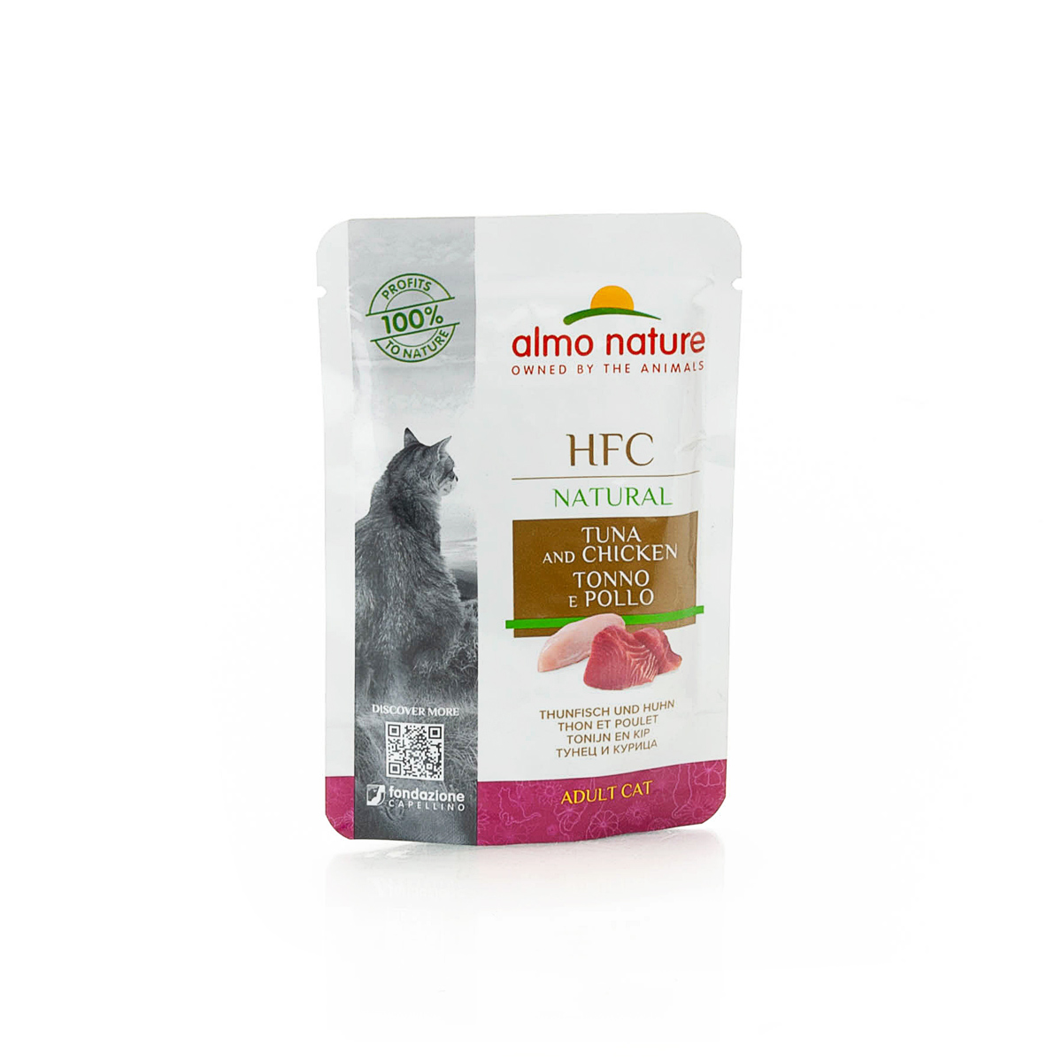 Almo Nature Natural Pouch Kat Tonijn & Kip